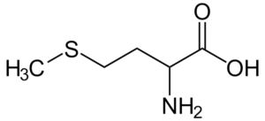 A metionin kémiai szerkezete